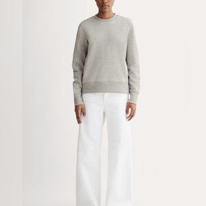 EUC Everlane The Unisex French Terry Long Sleeve Sweatshirt Pullover Grey XS